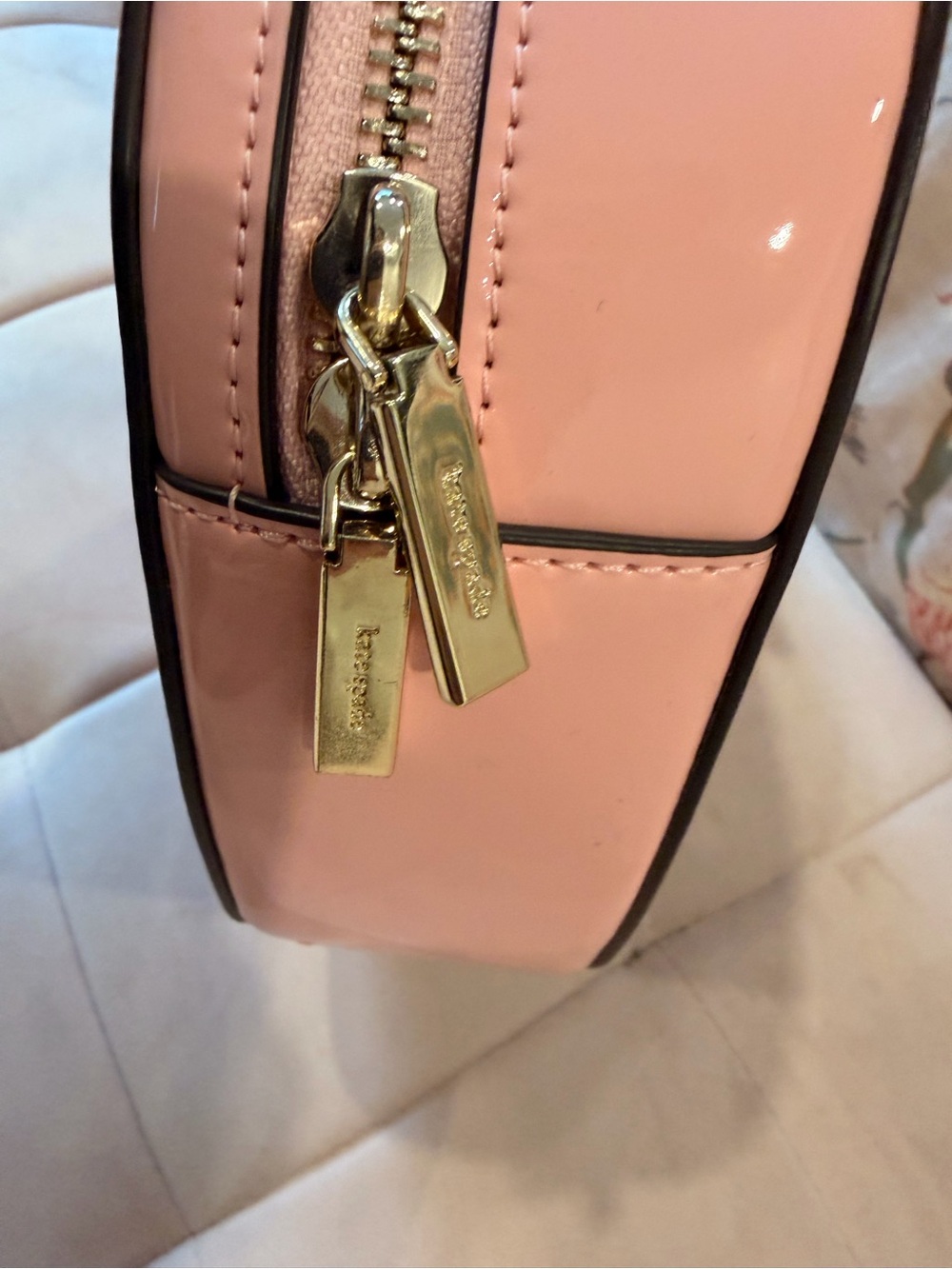 kate spade Pink Heart-Shaped Patent Top-Handle Mini Bag - Picture 2 of 5
